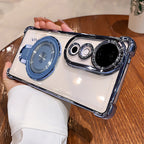 Vivo V40 Pro Blue Cover with ring stand