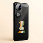 Vivo V50 5G Tri-Color Satyamev Jayate Mesh Electroplated Heat Dissipation Case
