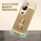 Vivo V50 5G Tri-Color Satyamev Jayate Mesh Electroplated Heat Dissipation Case