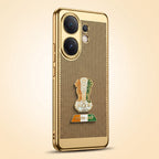 Vivo V60 5G Tri-Color Satyamev Jayate Mesh Electroplated Heat Dissipation Case