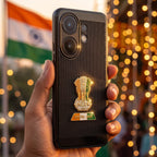 Vivo V60 5G Tri-Color Satyamev Jayate Mesh Electroplated Heat Dissipation Case