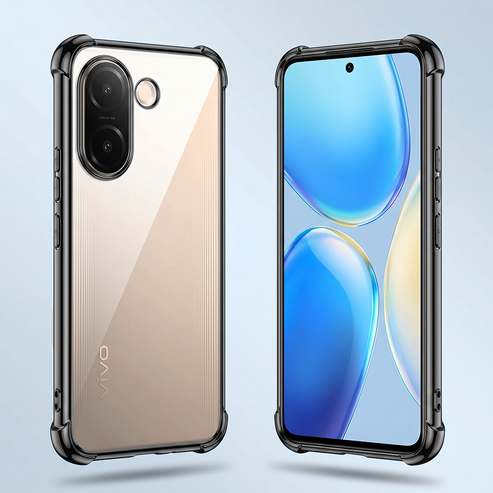 Vivo V60e 5G Anti-Yellow Electroplating Transparent Airbags Case