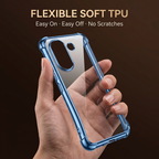 Vivo V60e 5G Anti-Yellow Electroplating Transparent Airbags Case