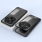 Vivo X200 5G Aluminium Metal Bumper Shield Transparent Back Case
