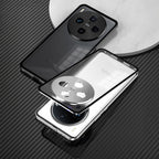 Vivo X300 5G Aluminium Metal Bumper Shield Transparent Back Case