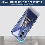 Vivo V70 FE 5G Satyamev Jayate 2-in-1 Emblem Transparent Shockproof Airbag Case