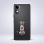 Vivo T5e 5G Compatible Satyamev Jayate 3D Metal Emblem Sticker