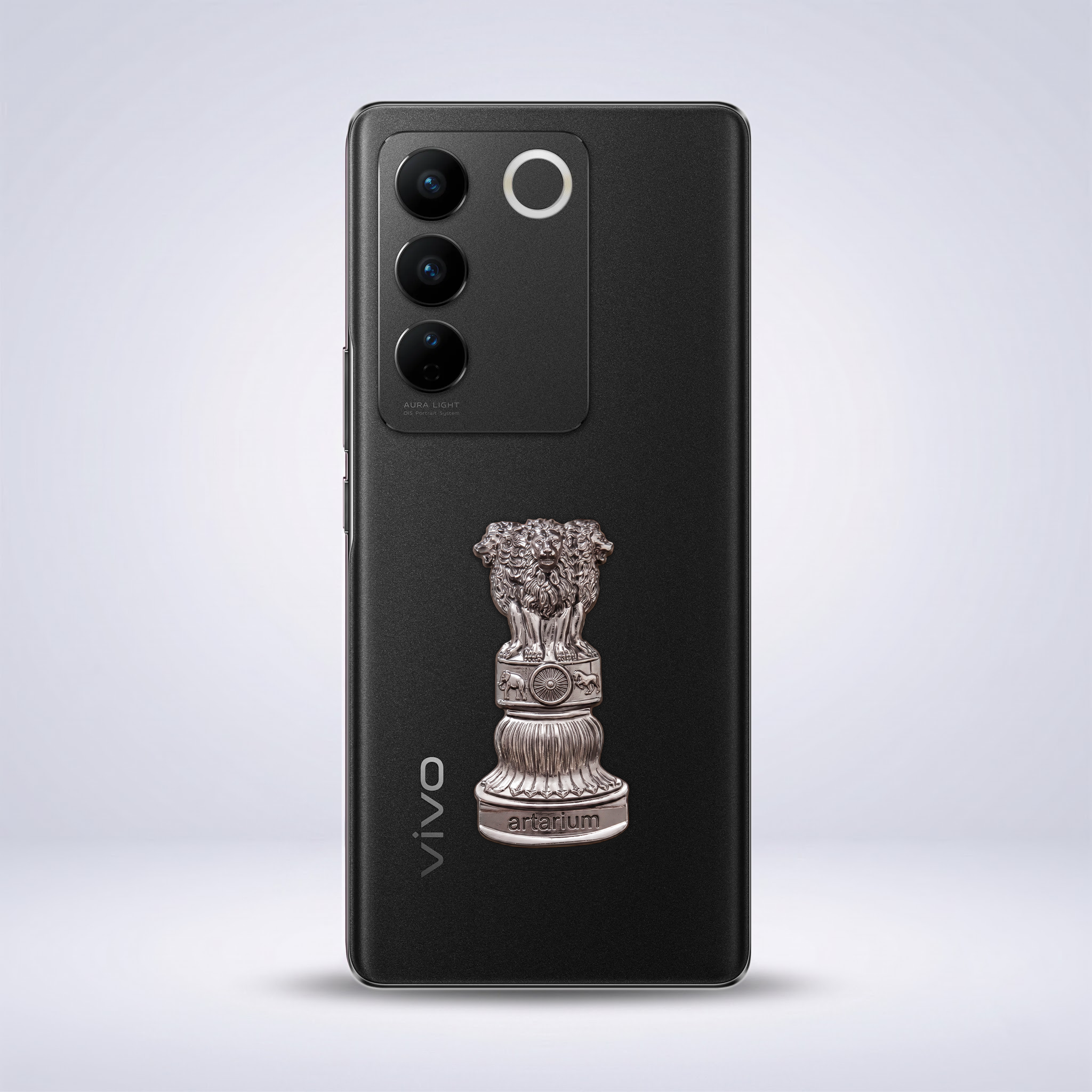 Vivo V27 5G Compatible Satyamev Jayate 3D Metal Emblem Sticker