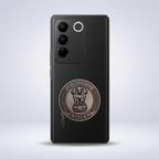Vivo V27 5G Compatible Satyamev Jayate 3D Metal Emblem Sticker
