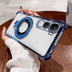 Vivo Y400 Pro 5G magnetic magnifier ring stand case
