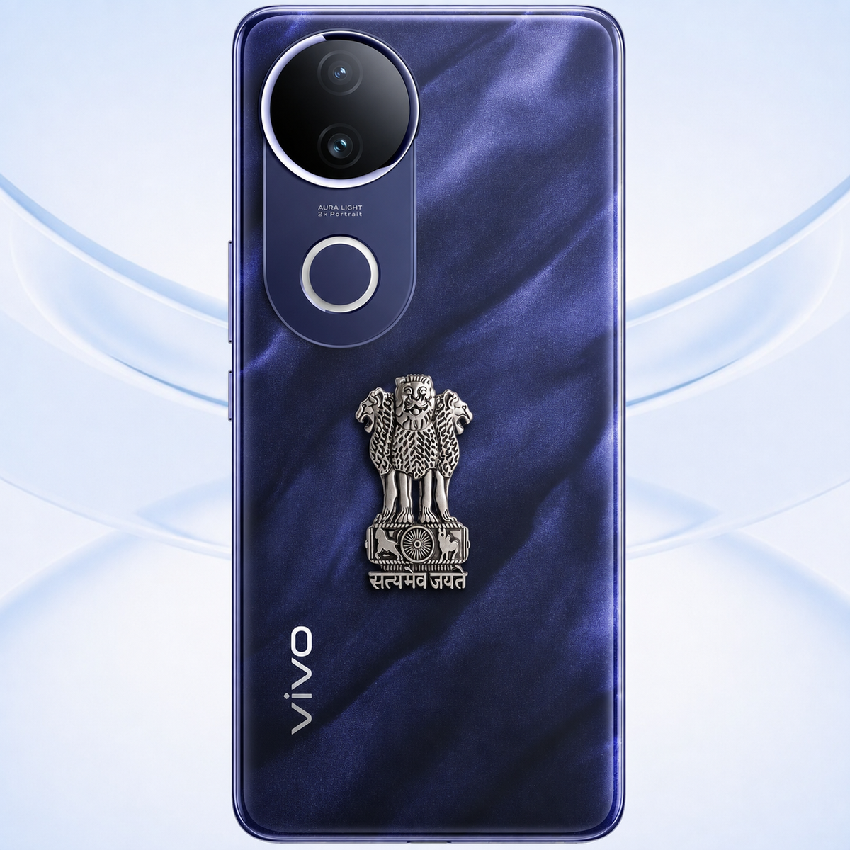 Vivo T4R 5G Compatible Satyamev Jayate 3D Metal Emblem Sticker