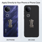 Vivo T4R 5G Compatible Satyamev Jayate 3D Metal Emblem Sticker