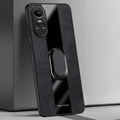 Oppo Reno 10 5G  Premium Leather Auto Focus Ring Case
