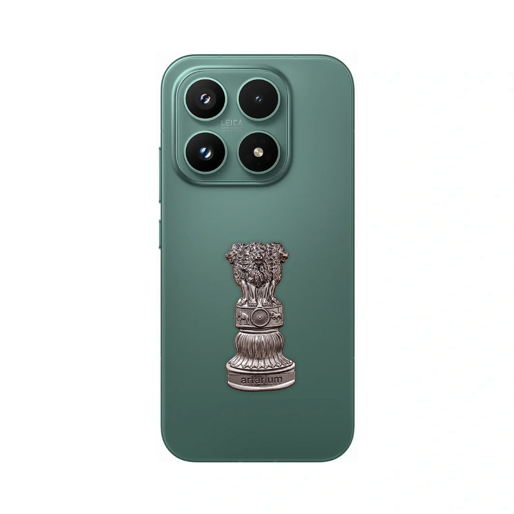 Xiaomi 17 5G Compatible Satyamev Jayate 3D Metal Emblem Sticker