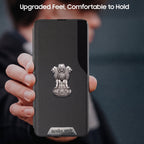 Vivo Y200e 5G Metal Satyamev Jayate 2-in-1 Emblem Half-Window Leather Flip Case
