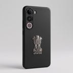 Vivo Y400 Pro 5G Compatible Satyamev Jayate 3D Metal Emblem Sticker