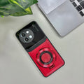Vivo Y58 5G Original Luxury Leather Lens Magnifier Ring Stand Case