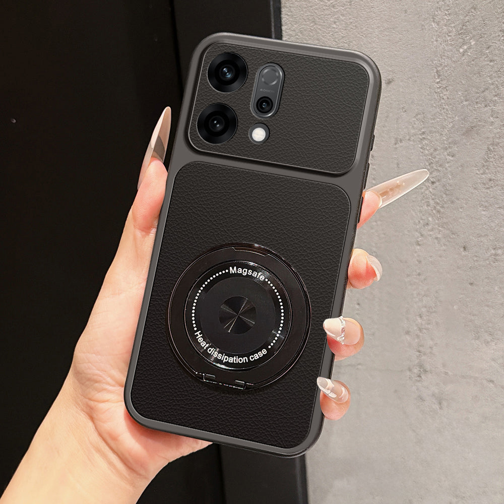Oppo Reno14 Pro 5G Premium Magnetic Bracket Stand Soft Silicone Shockproof Case