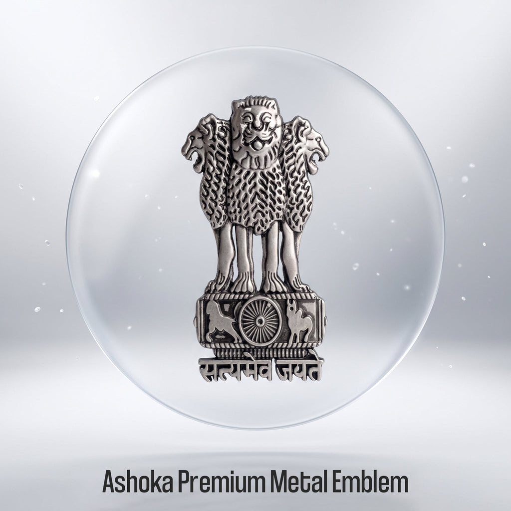 Realme 13 Pro+ 5G Compatible Satyamev Jayate 3D Metal Emblem Sticker