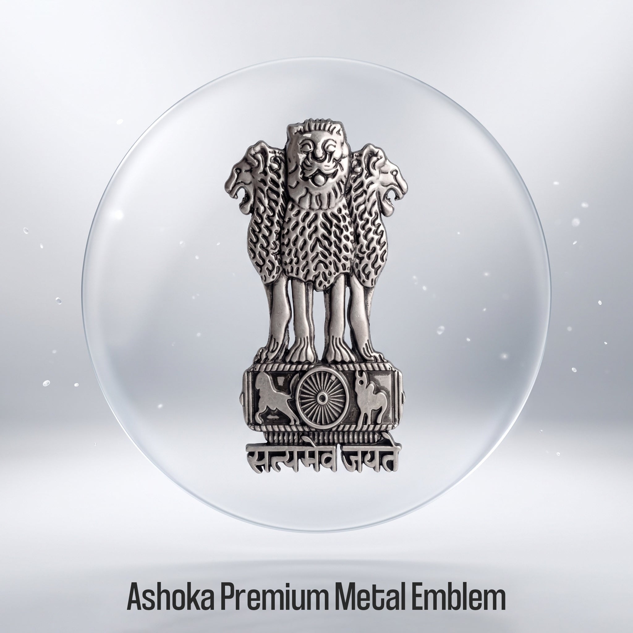 Vivo Y400 Pro 5G Compatible Satyamev Jayate 3D Metal Emblem Sticker