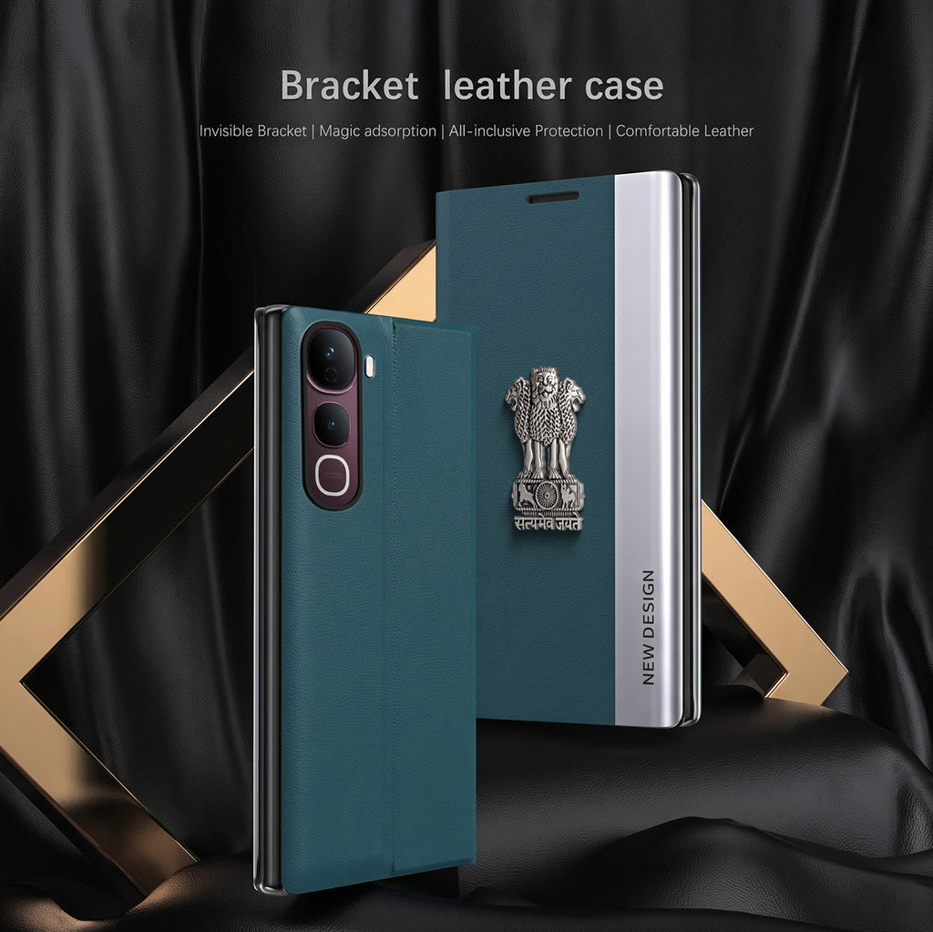 Vivo Y400 Pro 5G Satyamev Jayate Flip Leather Case