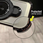 Vivo T4 5G Luxury Four Corner Invincible Bracket Ring Stand Case
