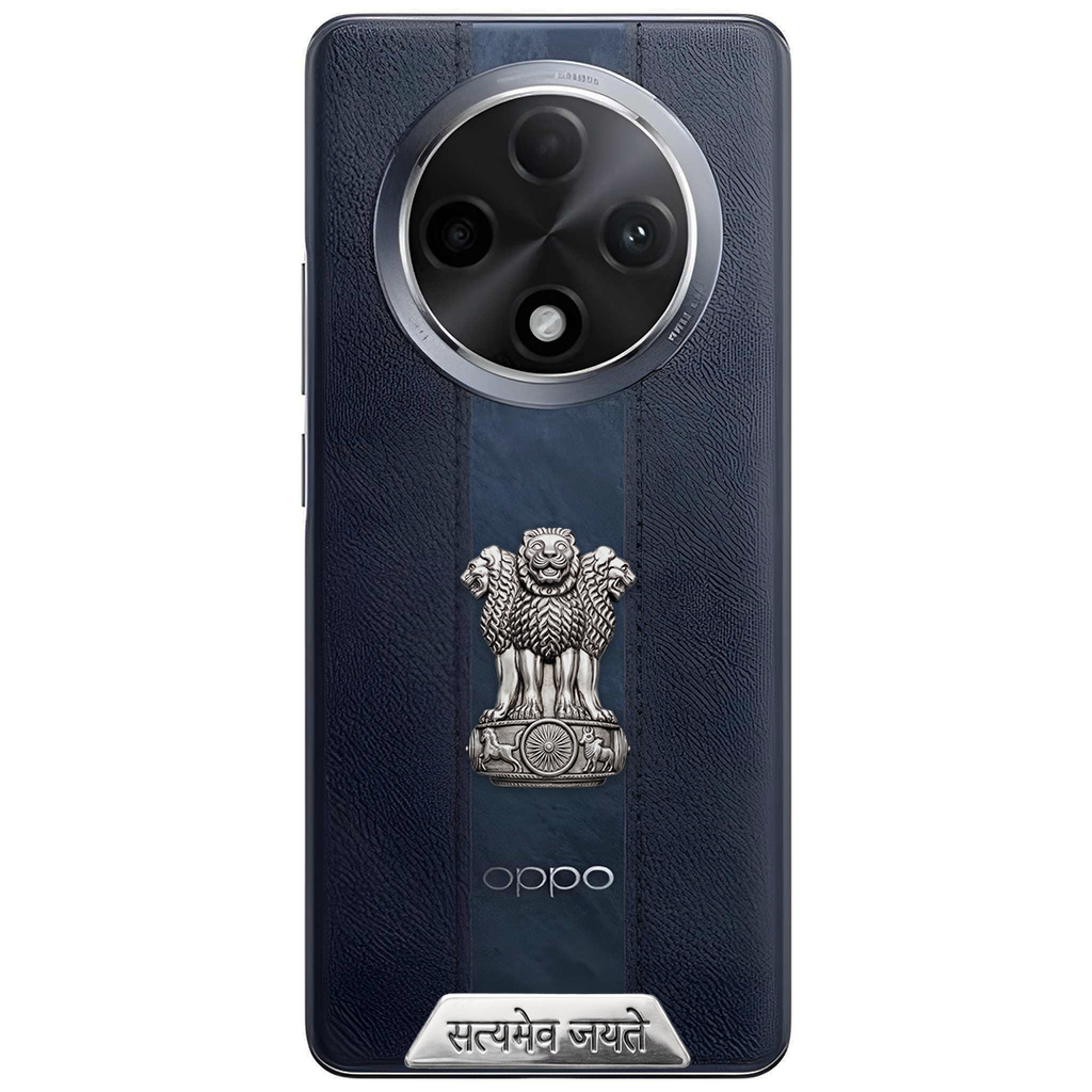 Oppo F27 Pro+ 5G Compatible Satyamev Jayate 3D Metal Emblem Sticker