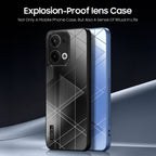 Oppo Reno 13 5G Triangle Pattern Matte Back Shockproof Case