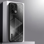 Oppo Reno 13 5G Triangle Pattern Matte Back Shockproof Case