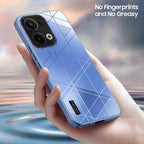 Oppo Reno 13 5G Triangle Pattern Matte Back Shockproof Case