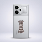 Realme P4 Power 5G Compatible Satyamev Jayate 3D Metal Emblem Sticker