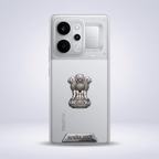 Realme P4 Power 5G Compatible Satyamev Jayate 3D Metal Emblem Sticker