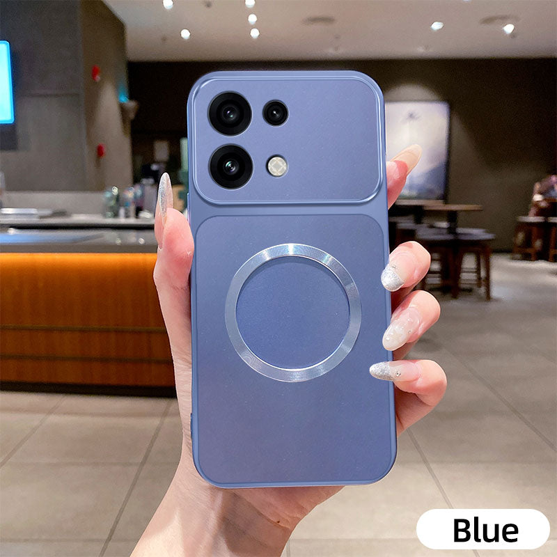 OPPO Reno 16 5G Metallic Soft Silicone MagSafe Case With Camera Lens Protection