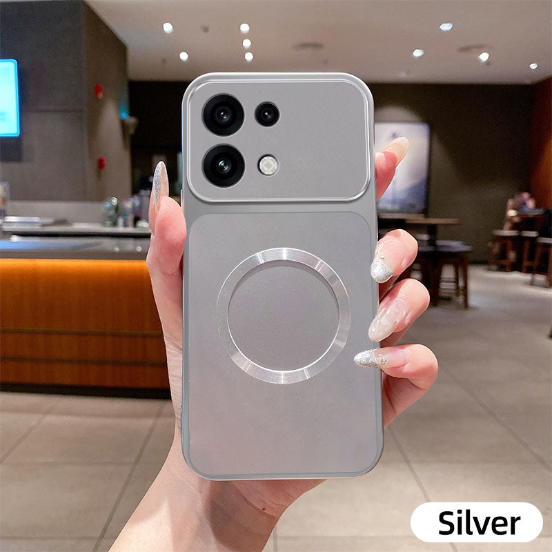 OPPO Reno 16 5G Metallic Soft Silicone MagSafe Case With Camera Lens Protection