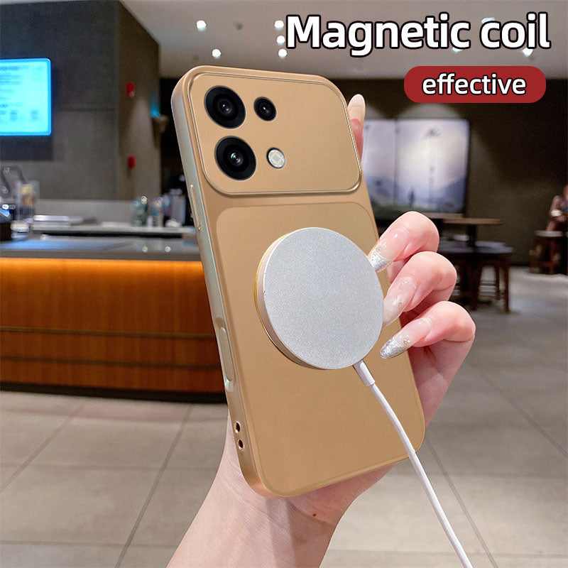 OPPO Reno 16 5G Metallic Soft Silicone MagSafe Case With Camera Lens Protection