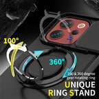 Vivo V70 5G Shockproof Armor Magnetic Ring Stand Protective Case