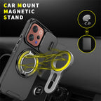 Vivo V70 5G Shockproof Armor Magnetic Ring Stand Protective Case