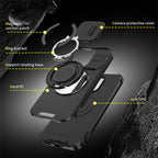 Vivo V70 5G Shockproof Armor Magnetic Ring Stand Protective Case