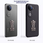 Vivo V50 5G Compatible Satyamev Jayate 3D Metal Emblem Sticker