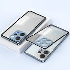 Vivo V70 5G Aluminium Metal Bumper Shield Transparent Back Case